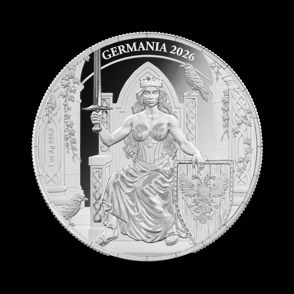 Germania Mint 1 oz Germania Silver Proof 2026 Queen on the Throne