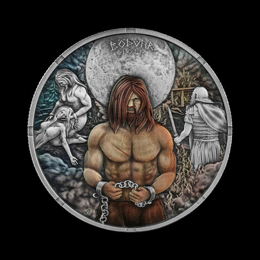 Germania Mint 1 oz Bodvar Saga Loss Vengeful Silver BU 2026 Colorized Special Edition