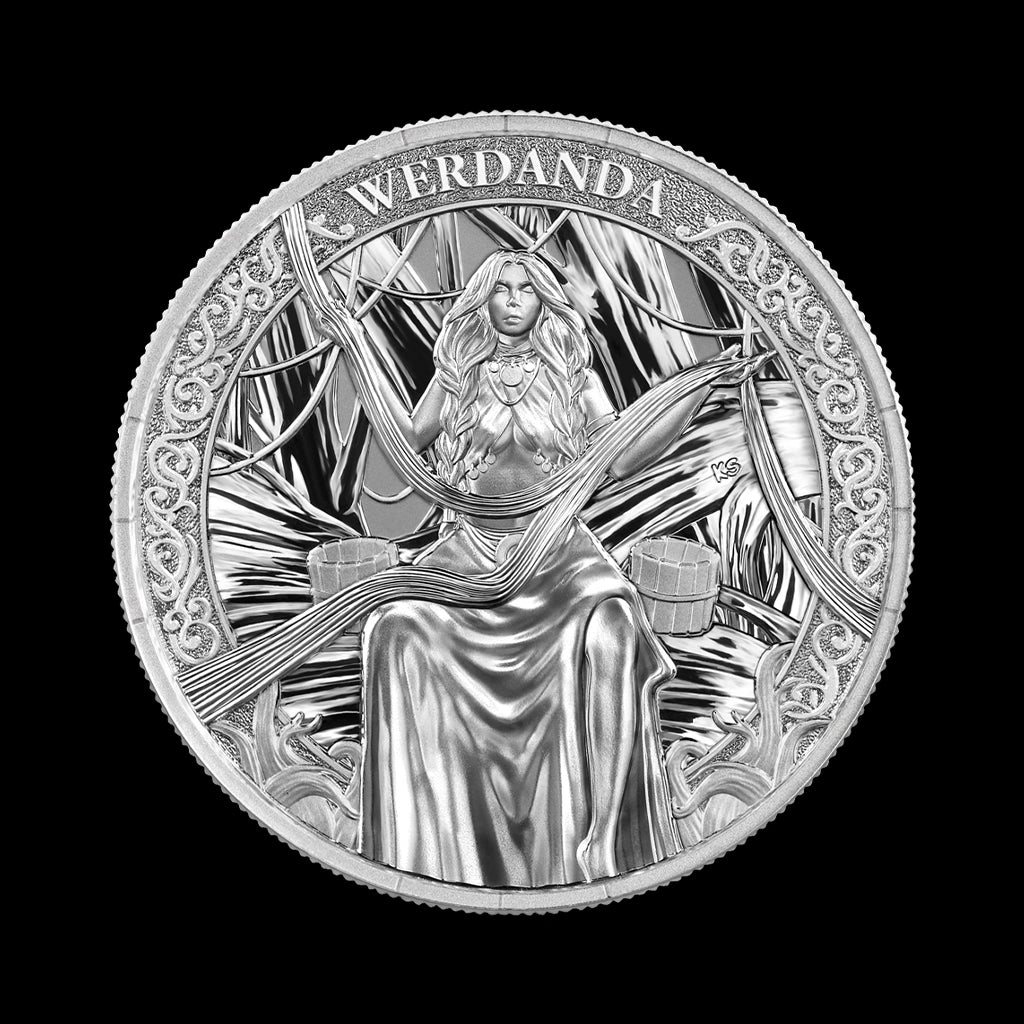 Germania Mint Norns Series Werdana 1 oz Silver Round BU
