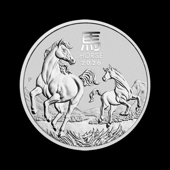 2026 1 oz Perth Mint Lunar Series Silver Horse Coin