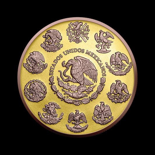 1 oz Silver Libertad - Yellow and Red Gold Ennobled - BU 2024