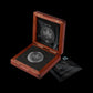 2025 1 oz Silver Maple Leaf coin ennobled with black platinum and ruthenium