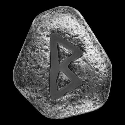 Germania Mint Rune Berkanan 1 oz Silver Cast Bar