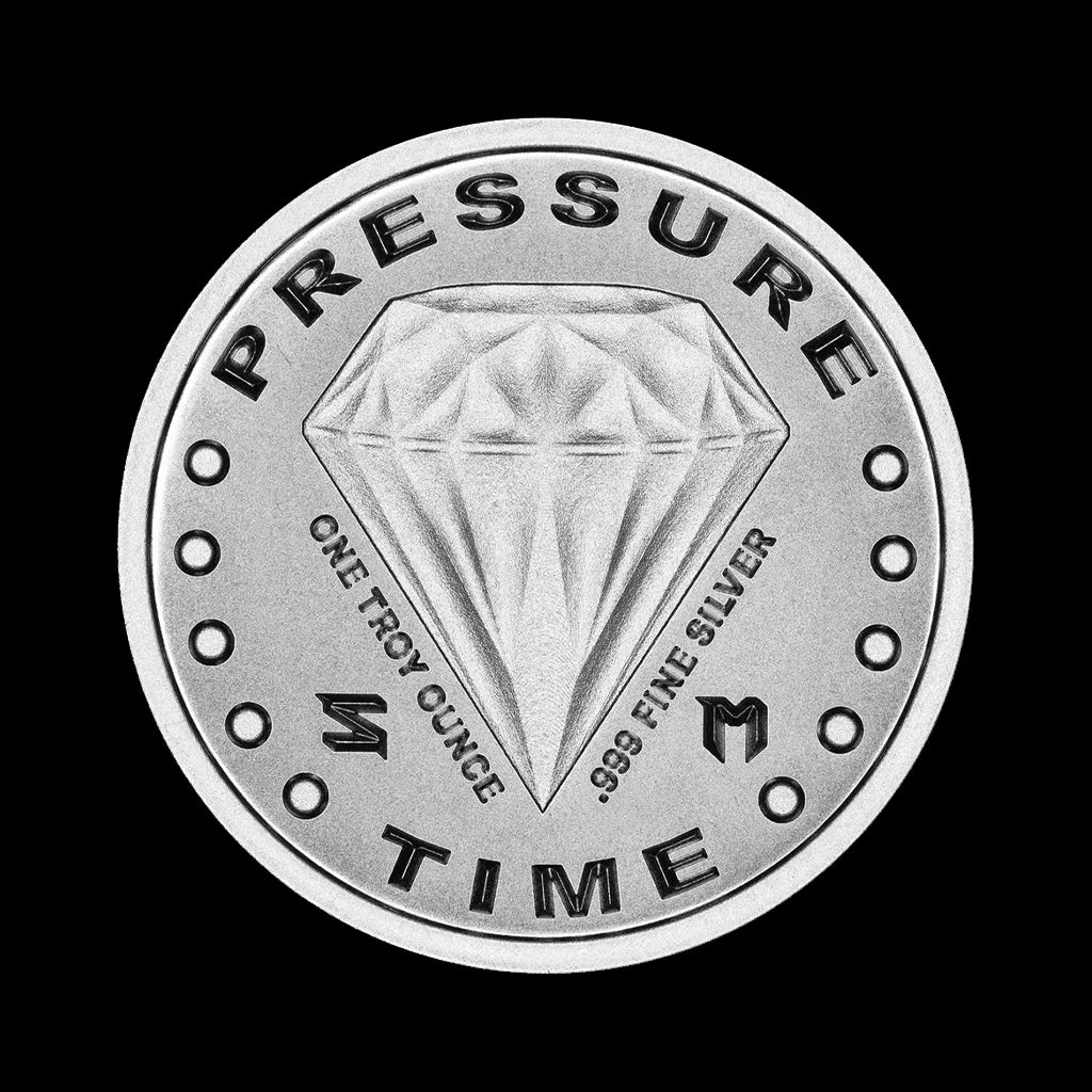 Salivate Metal 1 oz Silver Round Diamond Fist