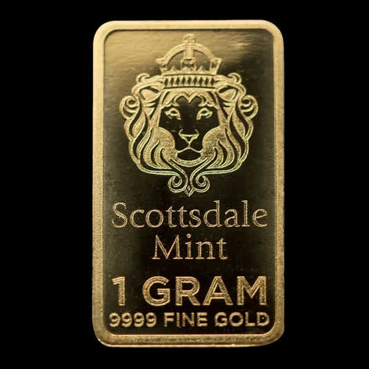 1 gram Scottsdale Mint Gold Bar - "Prepper Gold" | BU - Summit Metals