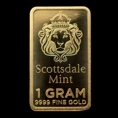 1 Gram Gold Bar | Scottsdale Mint BU