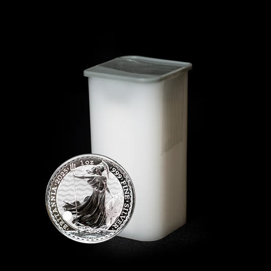 1 oz Silver Britannia tube coin