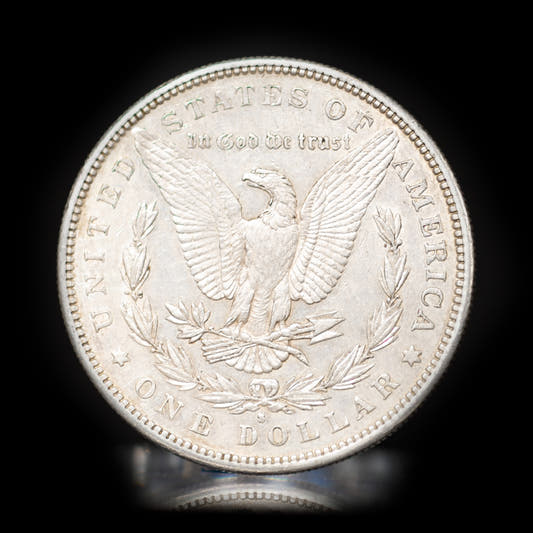 Silver morgan dollar