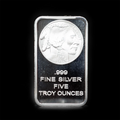 5 oz Silver Bar Buffalo Silvertowne BU