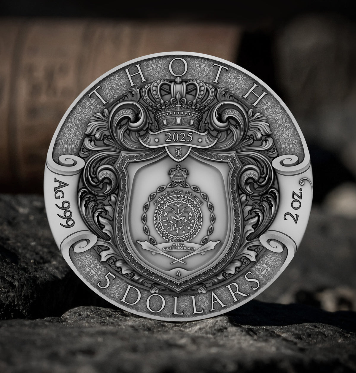 Thoth 2 oz Silver Coin 2025 – T&S Coin (image 4)