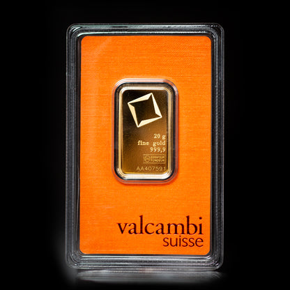 20 Gram Gold Bar Valcambi