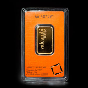 20 Gram Gold Bar Valcambi