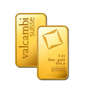 1 oz Gold Bar Valcambi