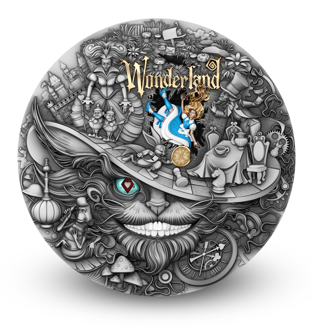 Wonderland 2 oz Silver Coin 2026 – T&S Coin (image 1)