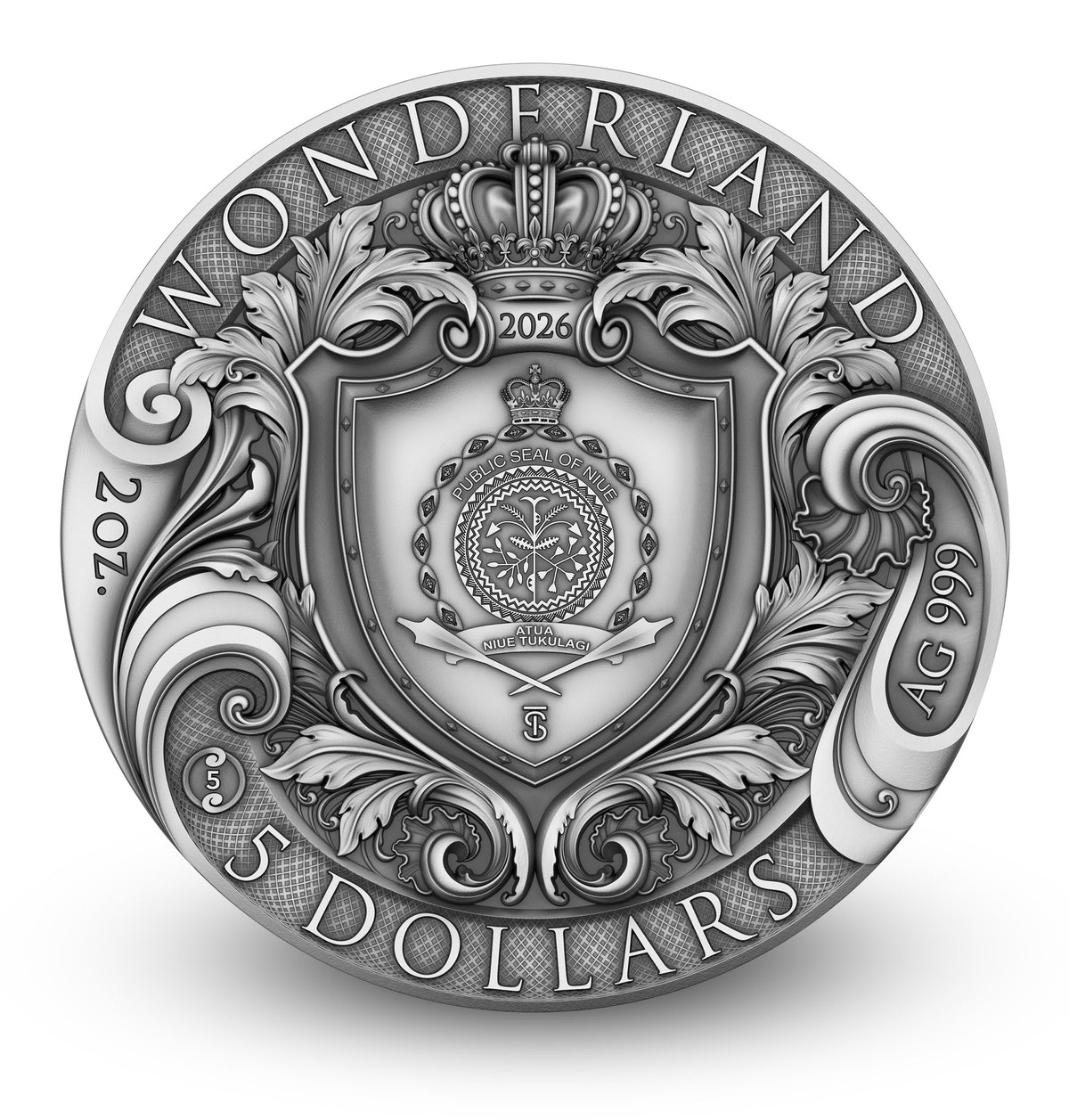 Wonderland 2 oz Silver Coin 2026 – T&S Coin (image 2)