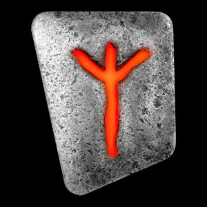 germania Mint Algiz 1oz Cast rune Glowing