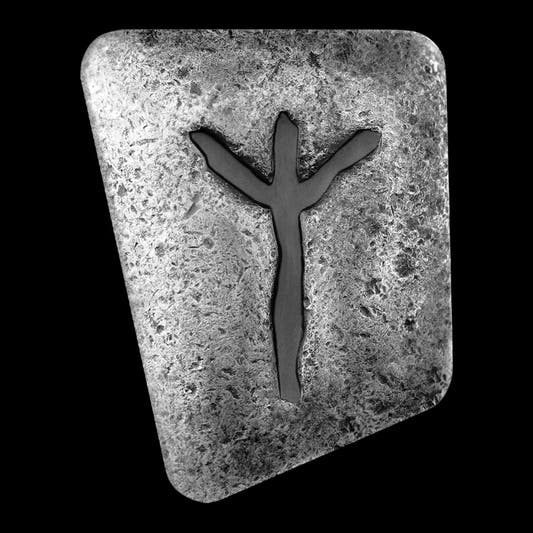 germania Mint Algiz 1oz Cast rune non glowing