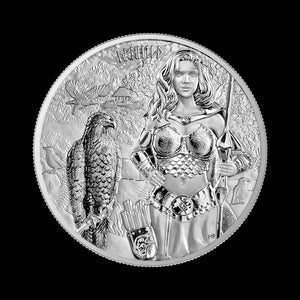 2025 Valkyries: Arnhild 1 oz Silver Coin  Germania Mint BU Frontside
