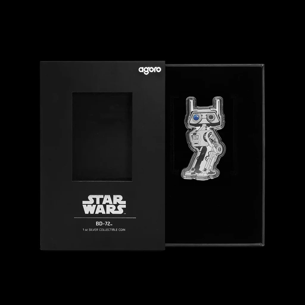 Star Wars Droid BD72 Collectible Silver Coin Packaging