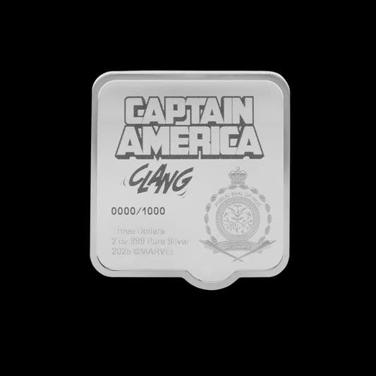Captain America Shield Collectible Silver Coin Ultra High Relief Reverse