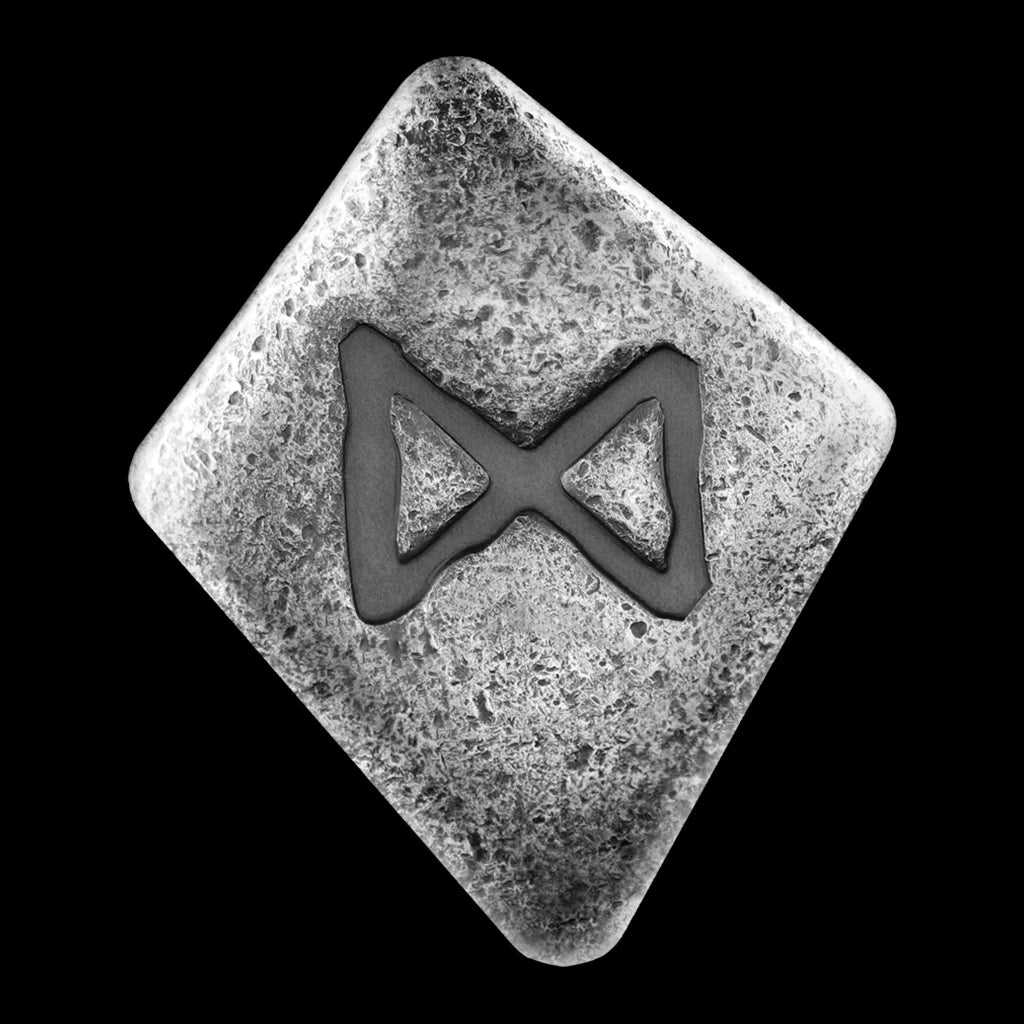 Germania Mint 1 oz Cast Silver Bar Rune Series - DAGAZ – SM Germania Mint 1 oz Cast Silver Bar Rune Series - DAGAZ – SM