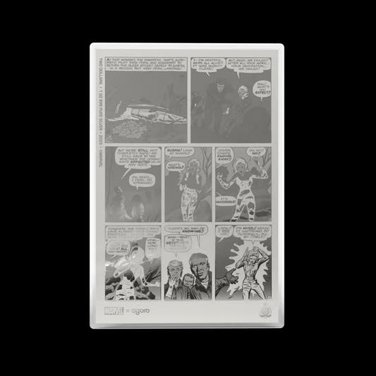 Fantastic Four 1 oz Silver Collectible Foil Comic Book Page