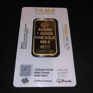 1 OZ GOLD BAR PAMP FORTUNA