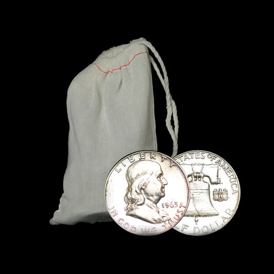 90% Constitutional Silver franklin halves