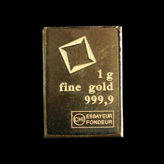 1 Gram Gold Bar Valcambi BU