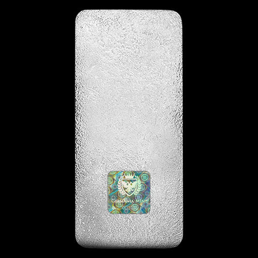 Germania Mint Kilo Silver Cast Bar backside