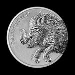 Germania Mint Gullinbursti 5 Mark 2025 Coin Face side of coin