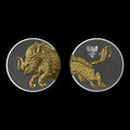 2025 Germania Beasts: Gullinbursti Geminus 2x1 oz Silver Coins