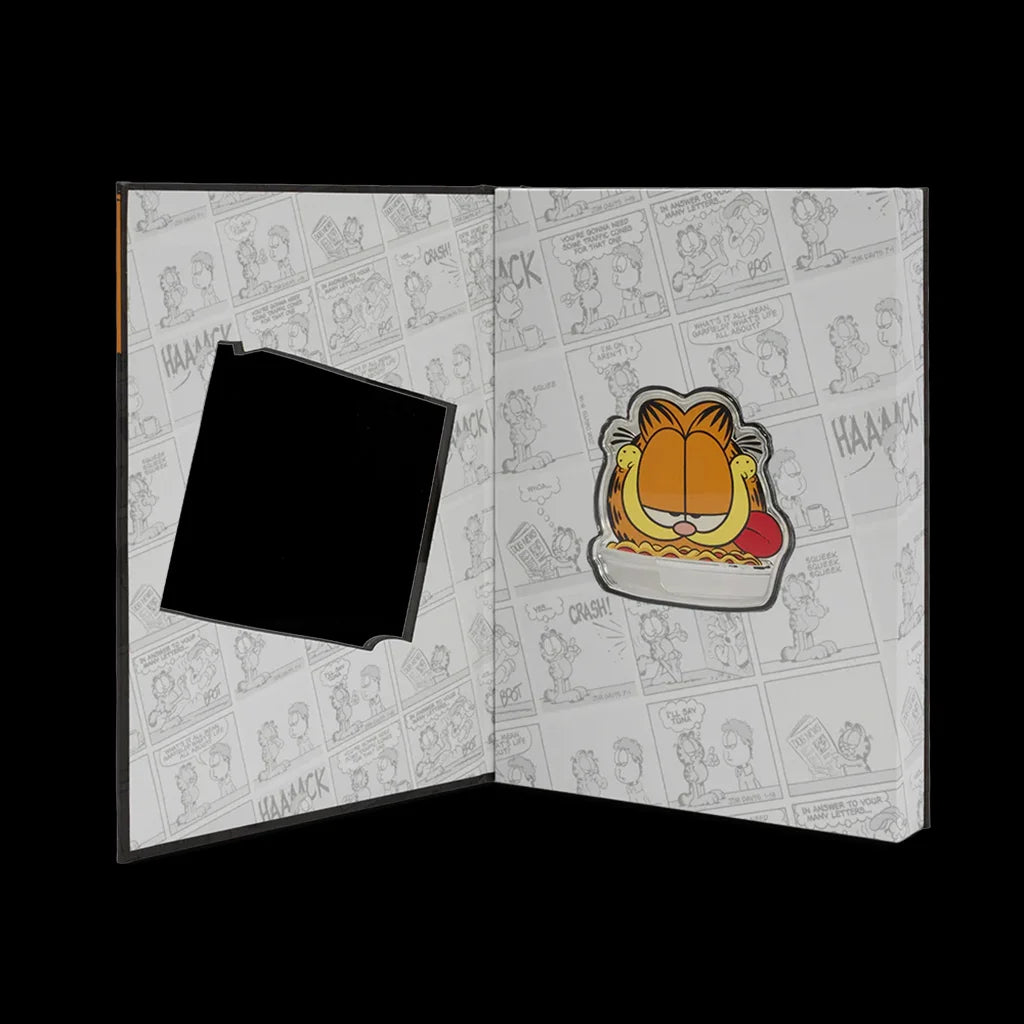 Garfield Lasagna Collectible Silver Coin Packaging