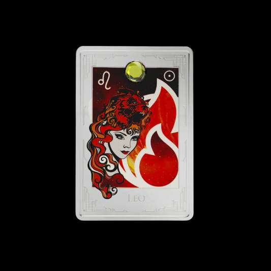 Zodiac Sign Leo Collectible Silver Coin