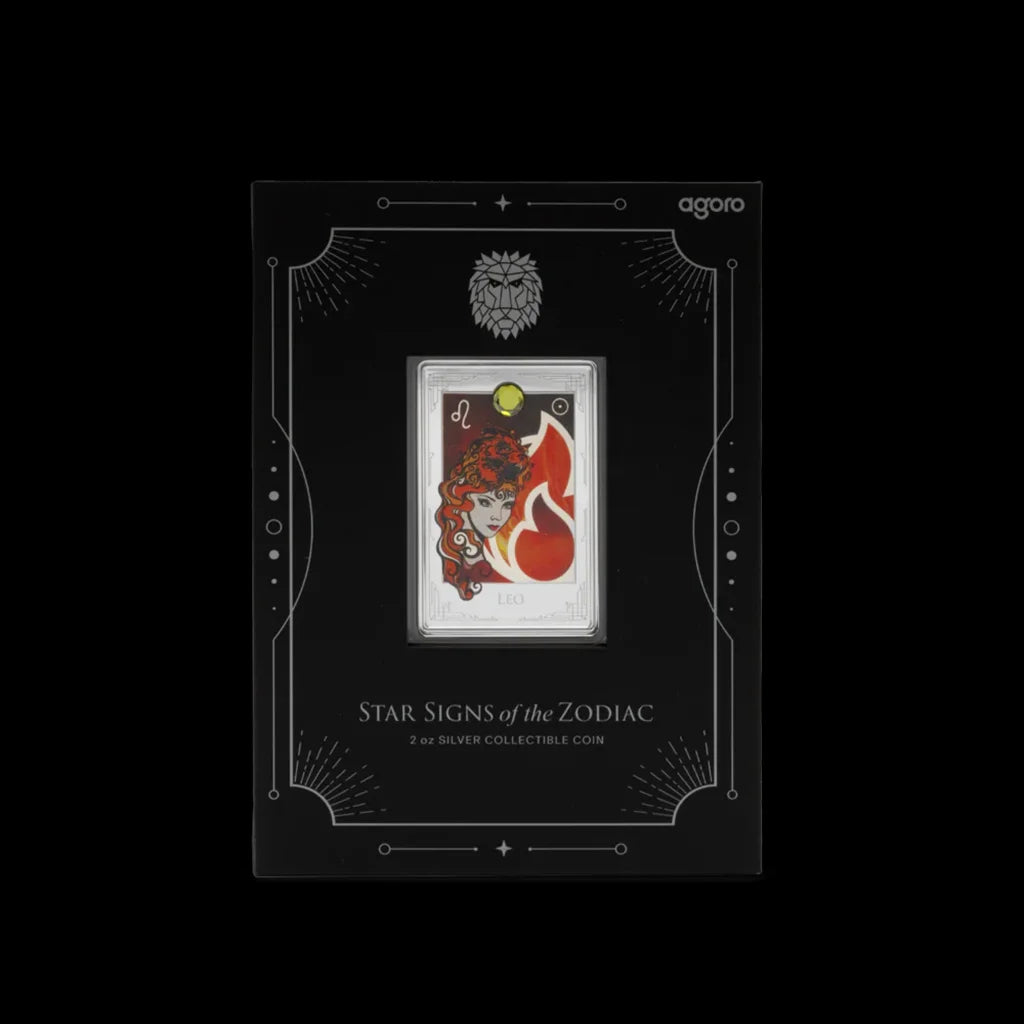Zodiac Sign Leo Collectible Silver Coin Packaging Destiny