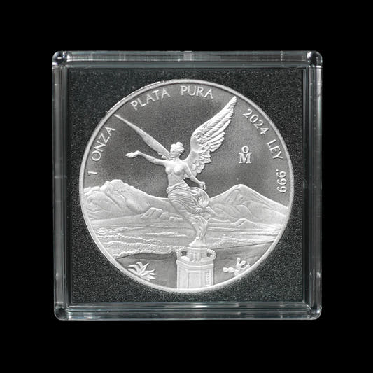 Silver Mexican Libertad Ring Coin 