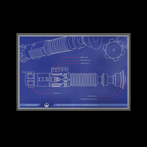 Star Wars™ Skywalker Lightsaber™ Blueprint – 1 oz Silver Foil (2025)