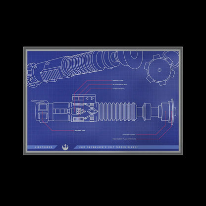 Star Wars™ Skywalker Lightsaber™ Blueprint – 1 oz Silver Foil (2025)