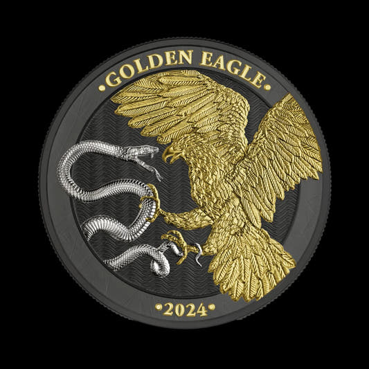 2024 Malta Golden Eagle 1 oz Silver Coin BU - Limited Edition