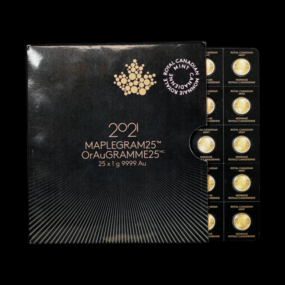 25 Gram Gold MapleGram (Random Year) – Summit Metals 25 Gram Gold MapleGram (Random Year) – Summit Metals