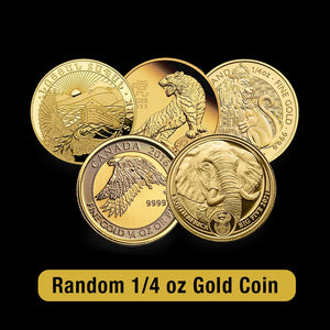 5 Random 1/4 oz Gold Coins