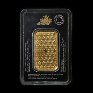 RCM gold bar in assay (backside)