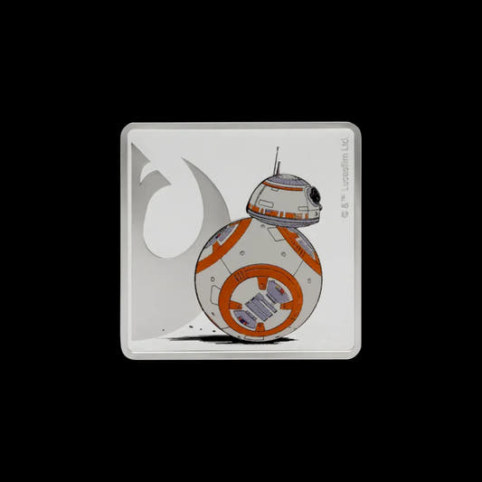 Star Wars Collectible Silver Coin BB8 Droid