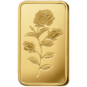 1 oz Gold Bar Pamp Rosa