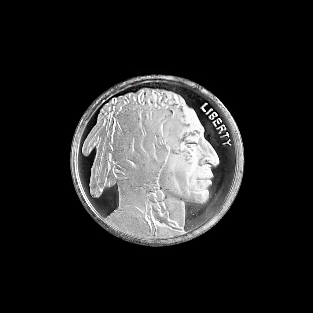 1/10 oz Silver Round Buffalo Highland Mint