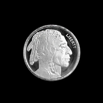 1/10 oz Silver Round Buffalo Highland Mint