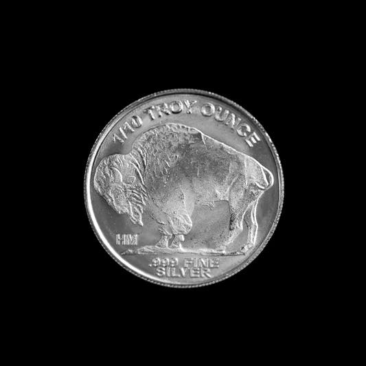 1/10 oz Silver Round Buffalo Highland Mint