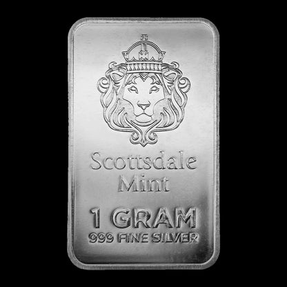 1 Gram Silver Bar Scottsdale Mint Prepper