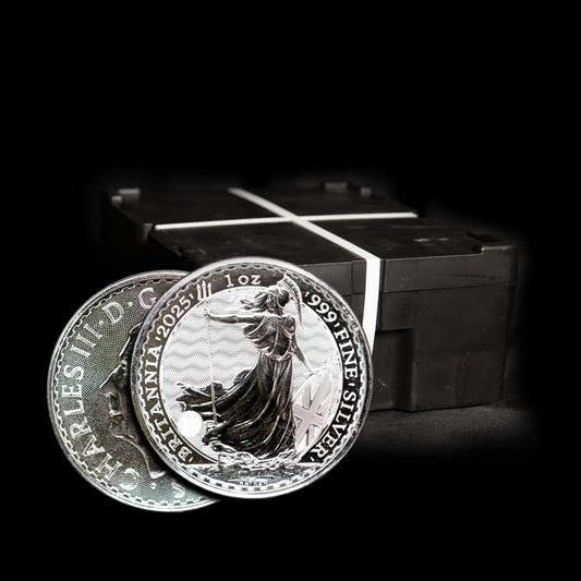 Royal Mint 1oz Silver Britannia 2025 Coin with Monsterbox