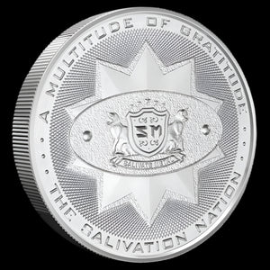 Salivate metals round reverse side